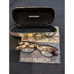 Rijksmuseum +2.00 Reading Glasses PCK580 Floral Still Life w/ Case & Cloth